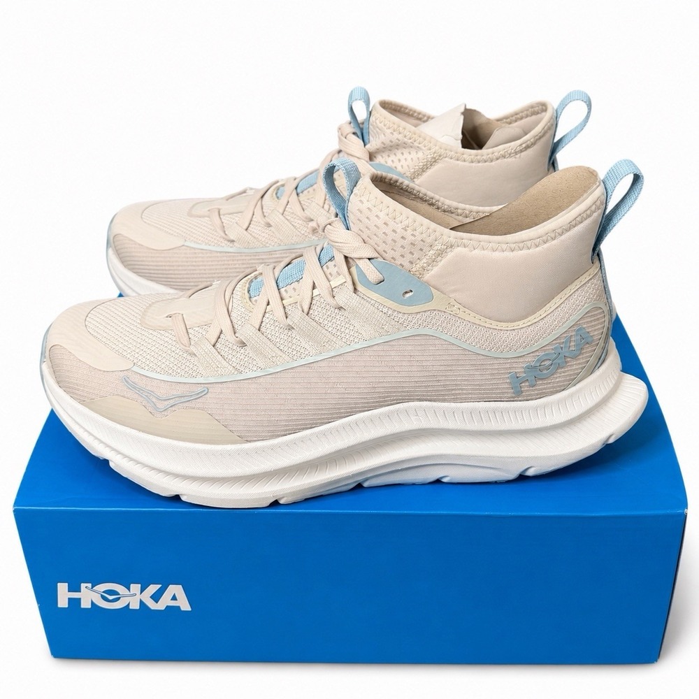 HOKA Kawana Mid Stucco White 1169290-SCW Women's Size 10 B Running Shoes